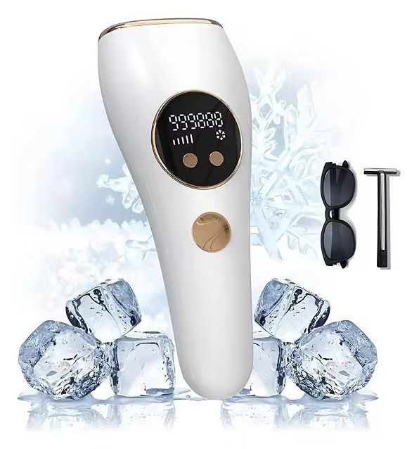 Ice Cold IPL Hair Removal Device (990K Flashes): Painless, Permanent Hair Reduction