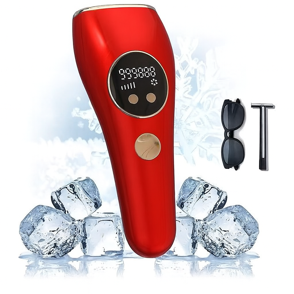 Ice Cold IPL Hair Removal Device (990K Flashes): Painless, Permanent Hair Reduction
