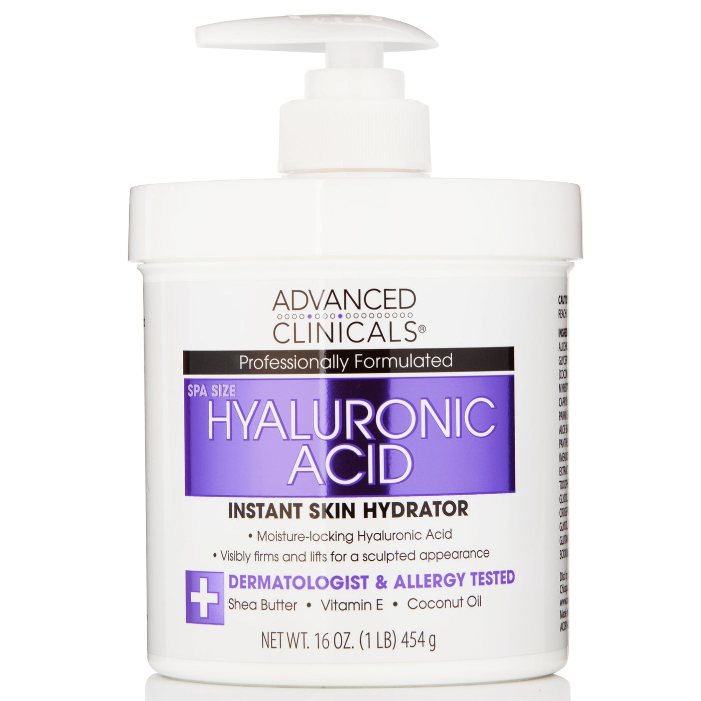 Advanced Clinicals Hyaluronic Acid Hydrator (Spa Size) Original