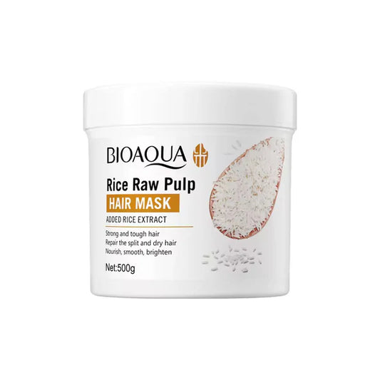 BIOAQUA Rice Raw Pulp Hair Mask For Dry Damaged Hair (Pack of 2)-Sahara Nest