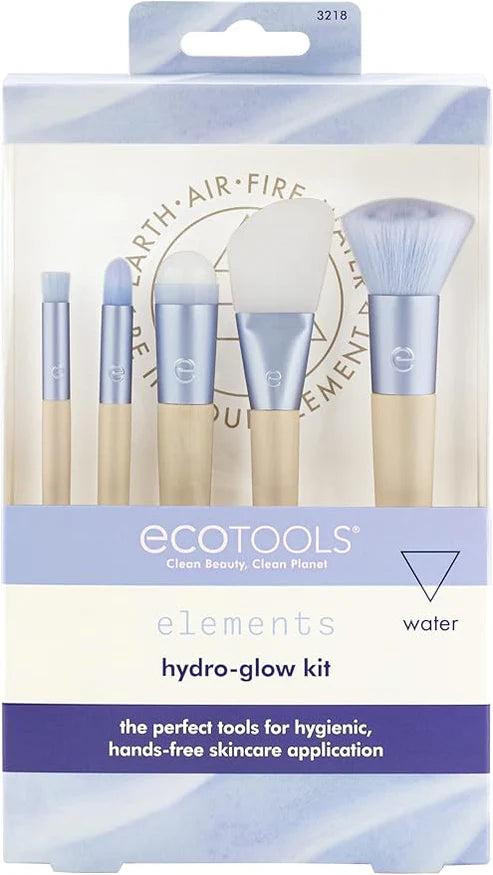 EcoTools Elements Hydro-Glow Kit (5-Piece): Hygienic Skincare Brush Set