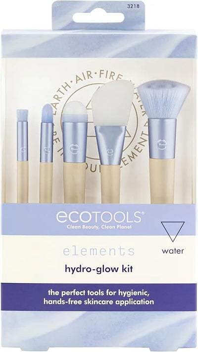 EcoTools Elements Hydro-Glow Kit (5-Piece): Hygienic Skincare Brush Set