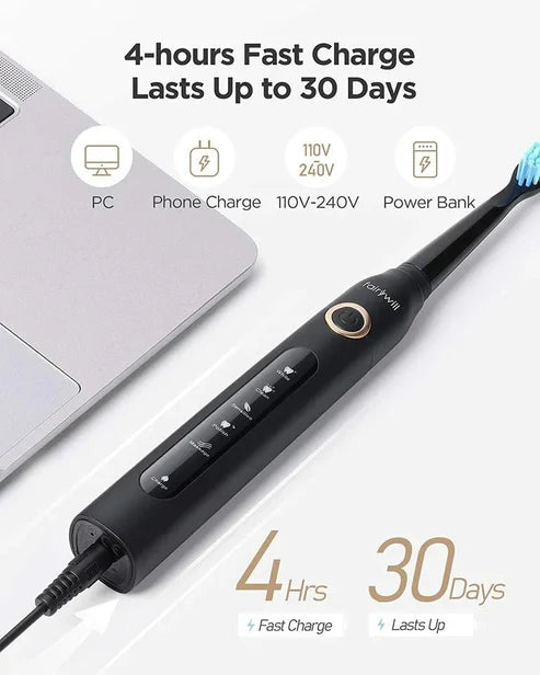 Fairywill 2-in-1 Electric Toothbrush & Water Flosser Combo (507+5020E)