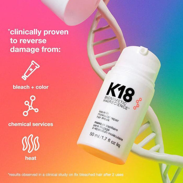 K18 Leave-In Molecular Repair Mask: Ultimate Damage Reversal (50ml)