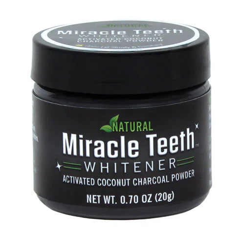 Miracle Teeth Whitener: Natural Charcoal Formula for a Radiant Smile