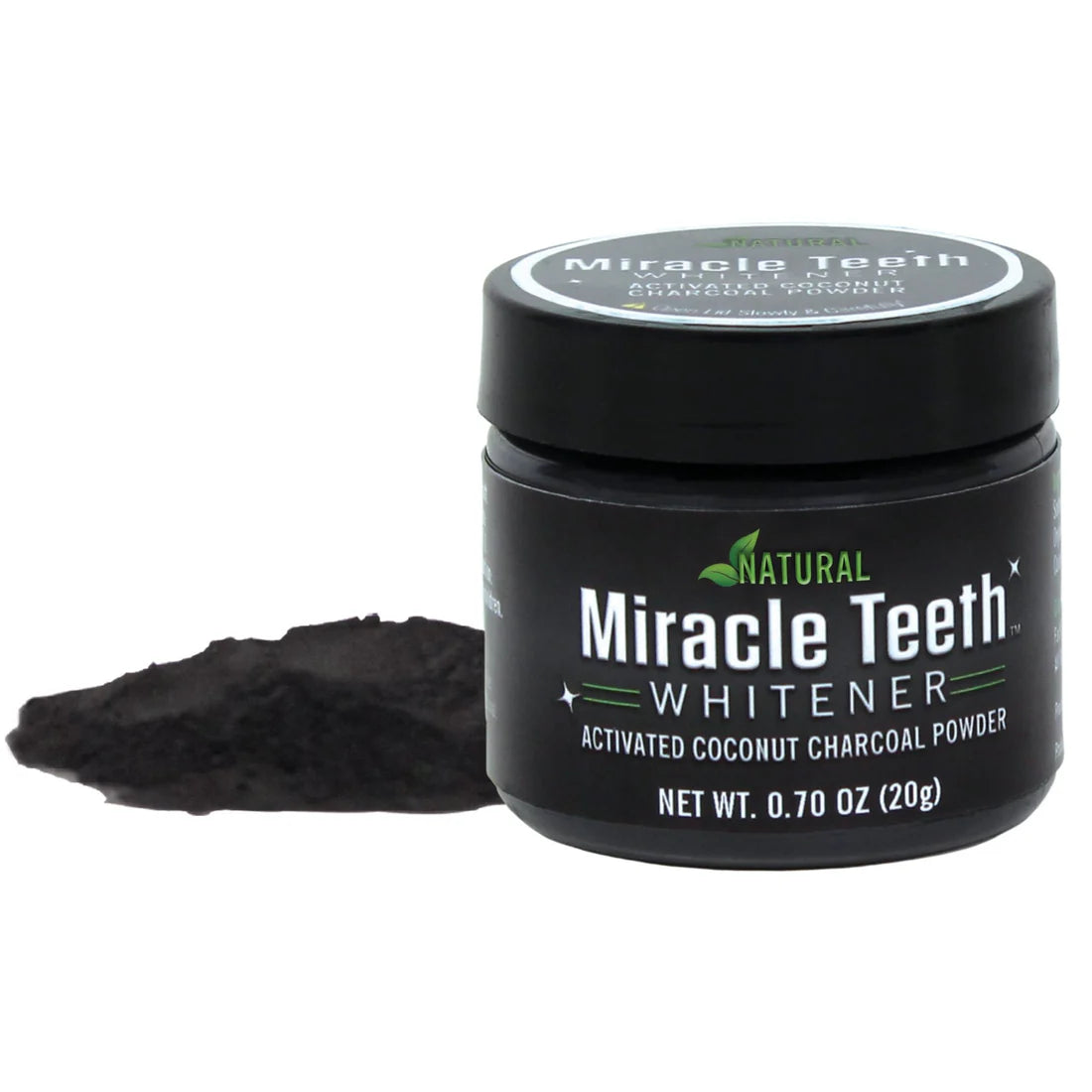 Miracle Teeth Whitener: Natural Charcoal Formula for a Radiant Smile