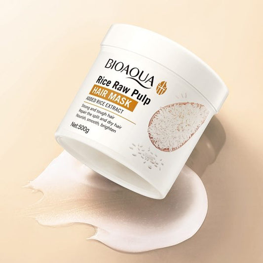 BIOAQUA Rice Raw Pulp Hair Mask For Dry Damaged Hair (Pack of 2)-Sahara Nest