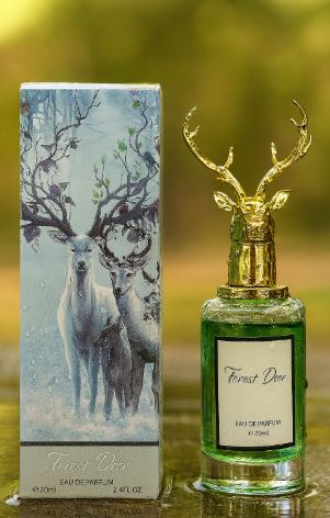 Forest Deer Eau de Parfum (70ml): Luxury Scent with Sculpted Golden Cap