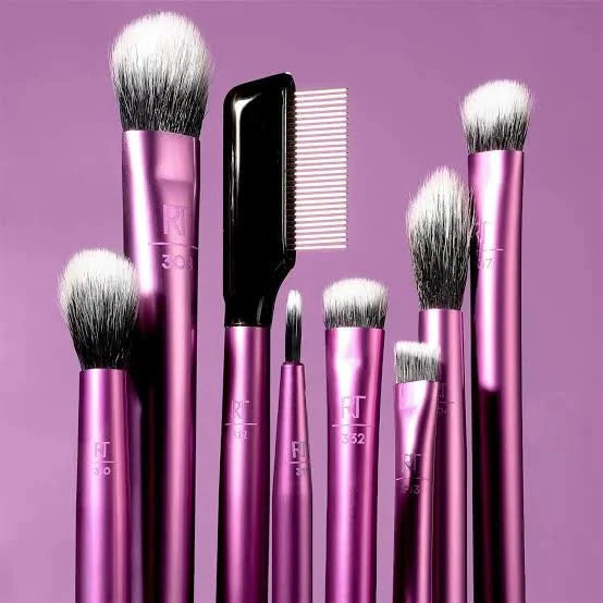 Real Techniques Everyday Eye Essentials Set (8-Piece): Pro Brushes for Every Look