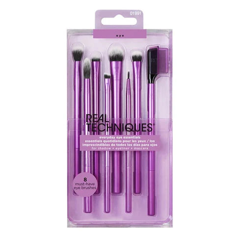 Real Techniques Everyday Eye Essentials Set (8-Piece): Pro Brushes for Every Look